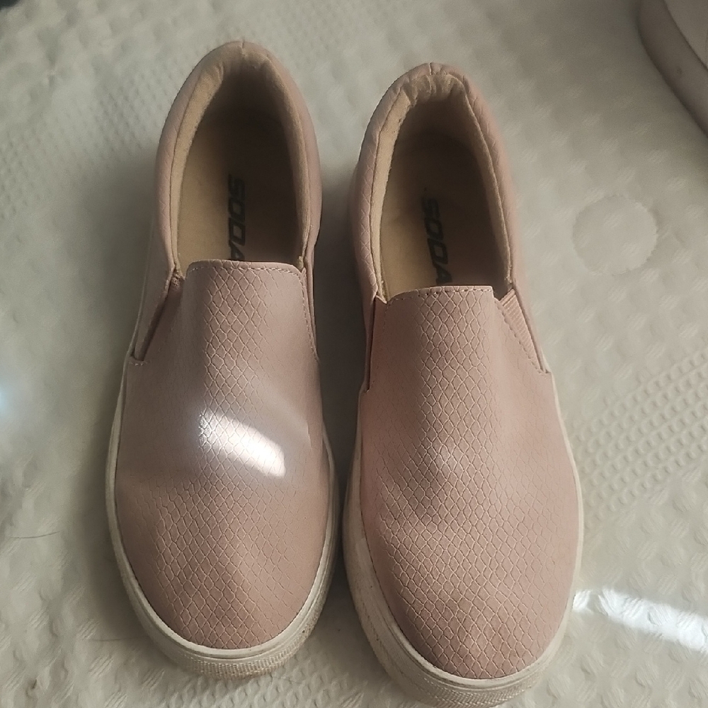 Soda Women's Pink Slip-On Loafers